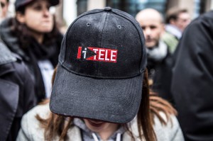 Protest of journalists from I-Tele